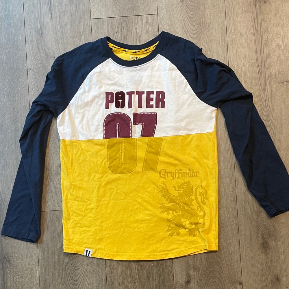 Warner Bros. Harry Potter Yellow and navy Shirt